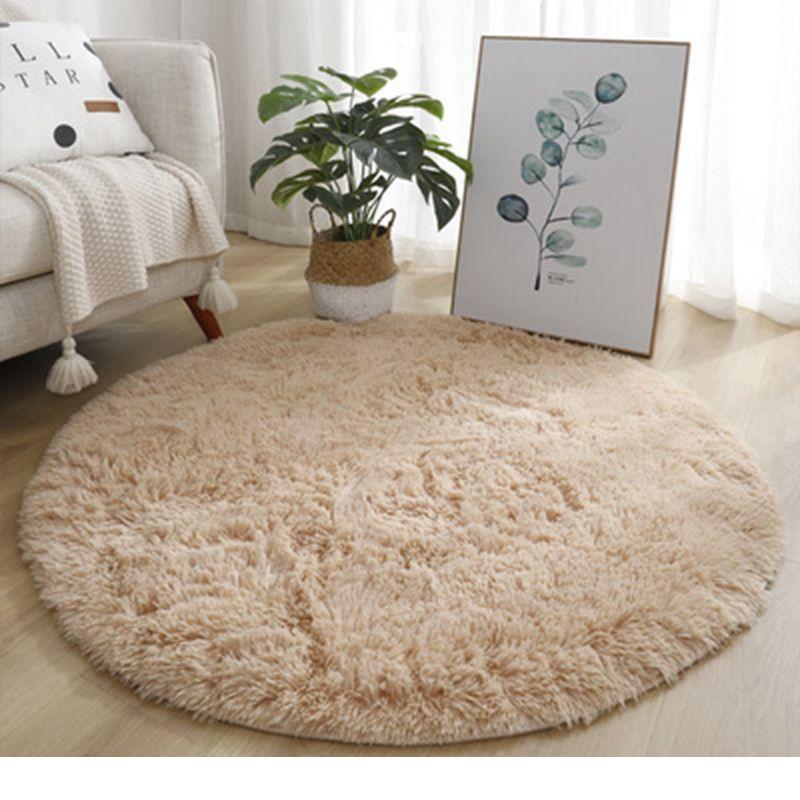 Super Soft Plush Round Rug Mat Fluffy White Carpets For Living Room Home Decor Bedroom Kid Room Decoration Salon Thick Pile Rug