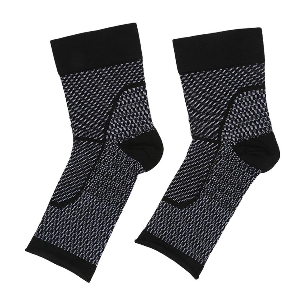 1pair Sports Ankle Support Brace Socks Tendonitis Plantar Fasciitis Joint Pain Relief Compression Socks Ankle Protection Sleeve for Men Women