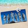 Custom P1Harmony Kpop Bath Towel Microfiber Soft Water Absorbing Breathable For Girl Kids Decorative Cartoon Beach Towel