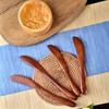 1 Stück Premium Holz Butter Messer mit Wellenschliff - Ideal zum Verstreichen von Käse & Marmelade, Küchenutensil für Hobbyköche & Köche, Butterstreichwerkzeug
