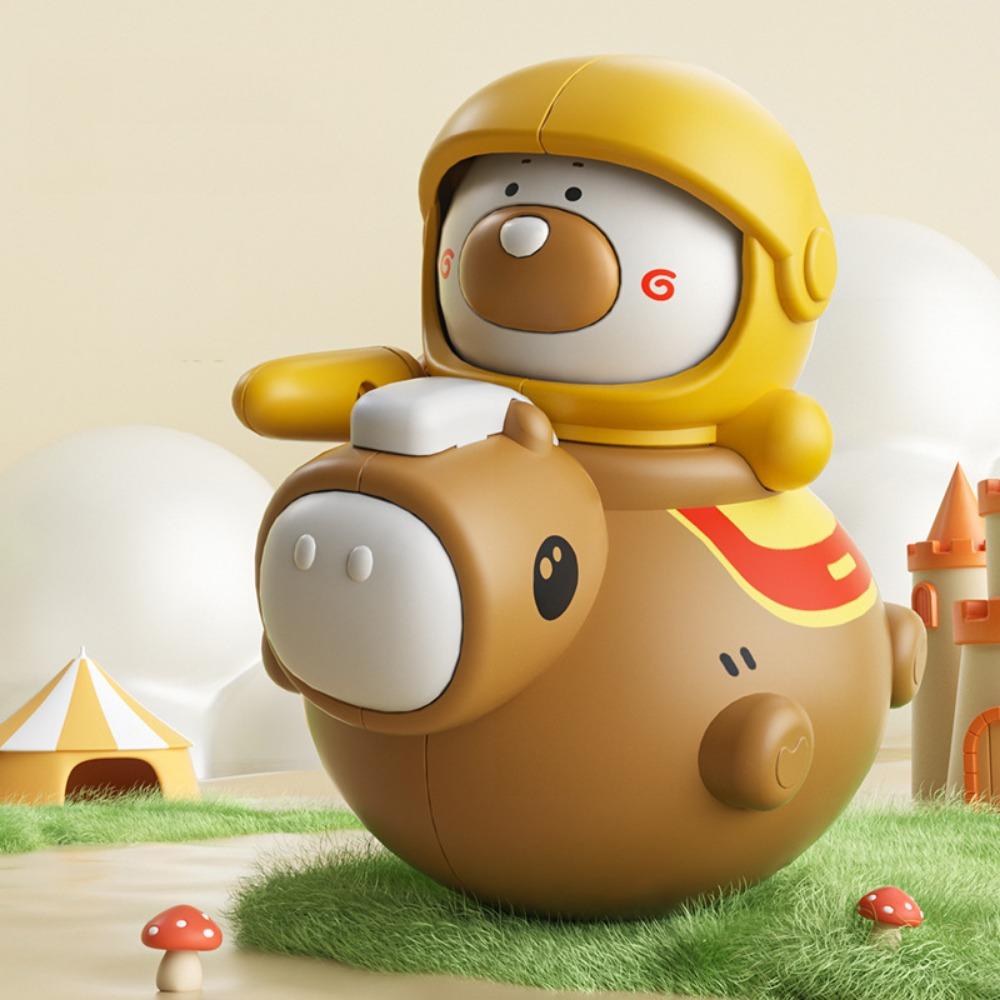 

Toy Doll Knight Tumbler Doll Crafts Baby Knight Tumbler Toy Knight Rocking Toy Children Girls Boys жовтий