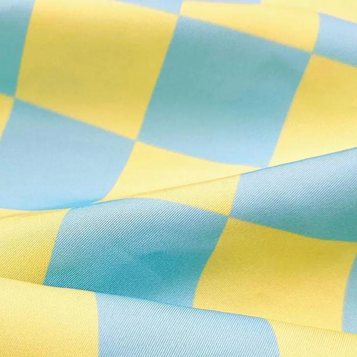 Standard Finca Bag Foldable Shopping Bag - Mint Checkerboard