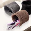 Handmade Cotton Rope Storage Basket Folding Round Wall Hanging Storage Basket Space Saving Cosmetics Storage Bins Home Decor