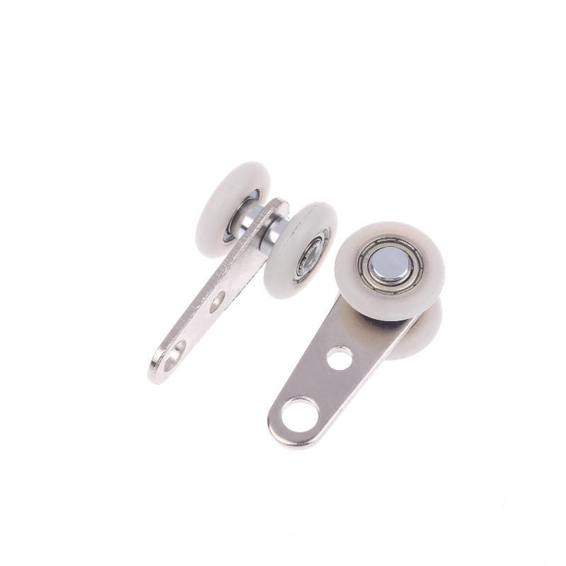 

2Pcs Curtain Rails Pulleys Sliding Door Pulley Hanging Track Pulley Block For Sliding Door Cabinets Window Hardware A2