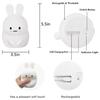 Veilleuse Enfant Lapin Lampe Silicone LED – Rechargeable USB et Télécommande