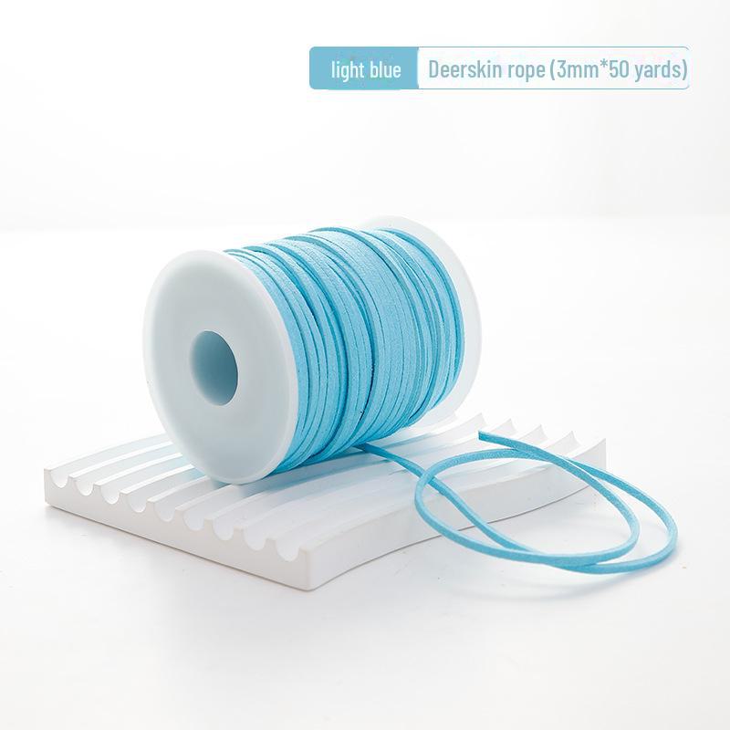 Koreanisches Hirschleder Wildleder Blumenband & Samt Schleife für DIY Dekoration