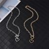 Punk Retro Heart Pendant Choker Collar Hip Hop Chunky Thick Chain Necklace Women Jewelry Gift