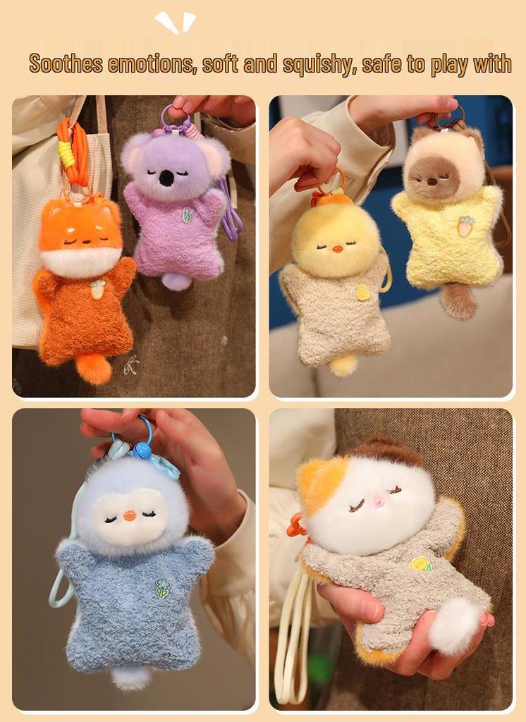 Adorable Capybara & Raccoon Plush Toy Charm