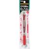 Pentel Energel Gel Ink Ballpoint Knock Silver 5 Pens Pen, Type, 0.7mm, Barrel, XBL77-B, Red,