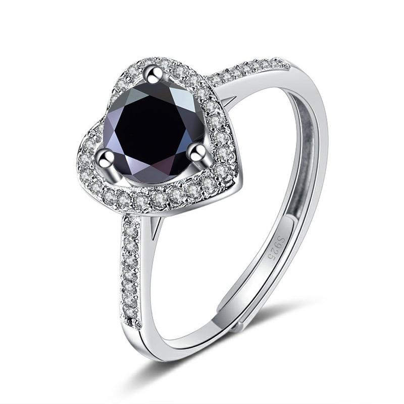 Bague Ringen 1ct 2ct Moissanite Rings Women's Sterling 925 Silver Wedding Ring Engagement Jewelry Valentine's Day Gift For Fiancee