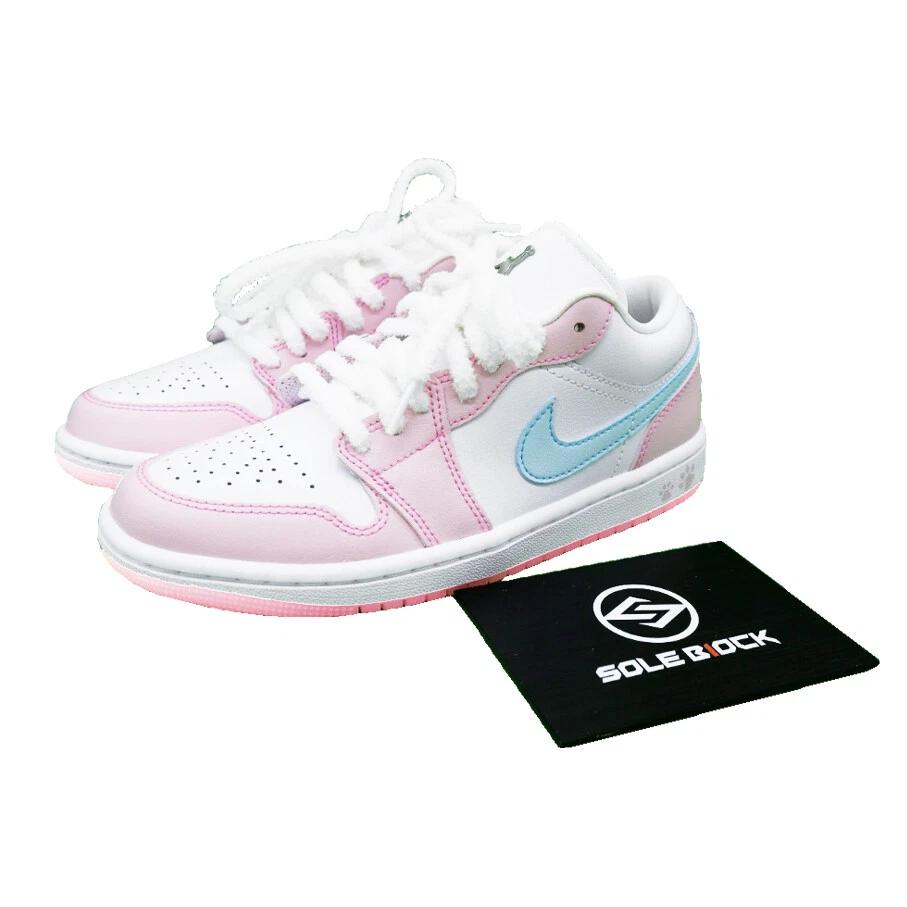 

Jordan Air Jordan 1 LOW “White/Pink Foam/Glacier Blue”HM3706-141 Women s Sizes EU 38.5 белый