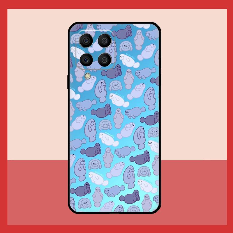 Cute Baby Manatee Case For Samsung Galaxy M31 M21 M13 M33 M53 M15 M35 M55 M16 M36 M56 M12 M32 M52 M14 M34 M54