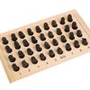 36PCS 5mm Steel Letter & Number Punch Set Alphabet Stamp Die Wooden Box Case