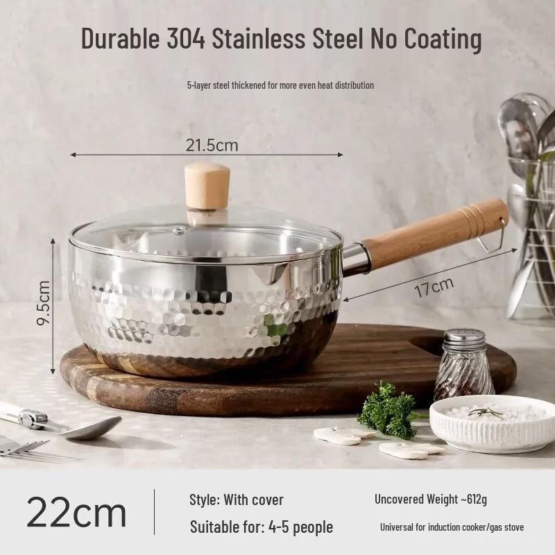 Zhi Shi 304 Stainless Steel Multipurpose Pot
