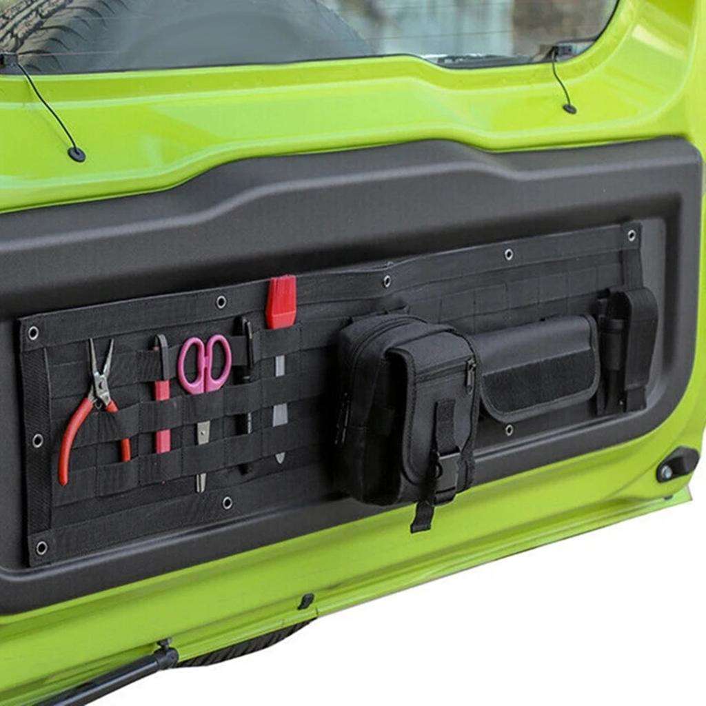 Multifunctional Rear Trunk Parcel Shelf Load Shade Luggage Net Cargo Cover Storage Bag for Jimny JB64 JB74 Oxford Cloth