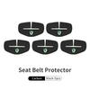BHBD3 Car Seat Belt Buckle Cover Leather Protector Anti-collision Case For Skoda Kodiaq Fabia Kamiq Karoq Octavia 2 3 Rapid Scala