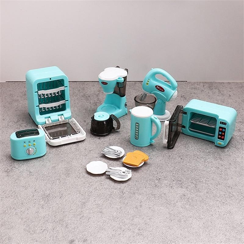 1Set 1:12 Dollhouse Miniature Coffee Machine Egg Beater Home Appliances Decor Toy Doll House Accessories