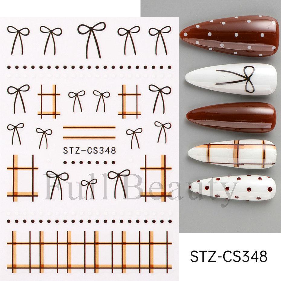 Nail Art Stickers Ins Red Lip Cherry Strawberry Y2K Sweet Cool Style Bow Digital Adhesive Nail Stickers