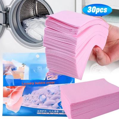 30 Teile/paket Wäschetabletten Starke Waschmittel Blatt Unterwäsche Kleidung Dekontamination Reinigung