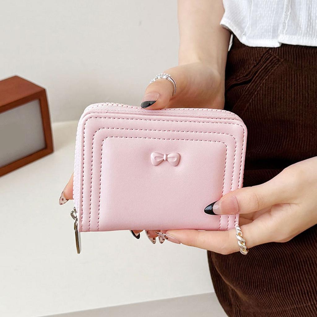 Women Wallet Simple Bifold Wallets PU Leather Purse Slim Short Wallet Small Bifold Cash Card Holder Bag Compact Wallet