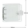 Kamio Japan Mini Clear Seal Binder Glitter Clear 231305