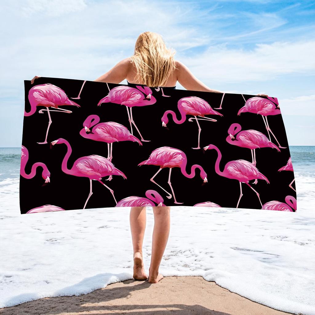 70x140 Microfiber Custom Printed Beach Towel - Absorbent & In Stock
