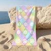 Flower Cartoon Beach Towel For Beaches Yoga Studios Gyms Hot Springs Swimming Pools And Picnics