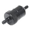 2 Pieces 8mm Aluminium Inline Fuel Petrol Diesels Filter Black