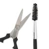 Stainless Steel Brow Scissors and Dual-Ended Brush Set Ergonomic Precision Hair Trimming Perfect Grooming Touch-Ups Travel Use