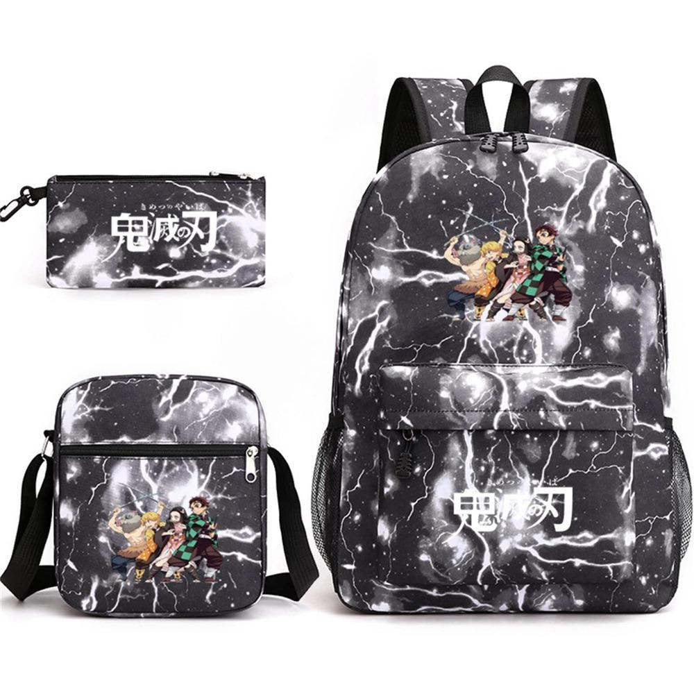 ONE PIECE heat transfer schoolbag primary school student printed backpack large capacity backpack backpack pencil case