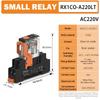 Power Relay 12A 24Vdc/220Vac Coil, Din Rail Mount Industrial Relay For Plc Control System