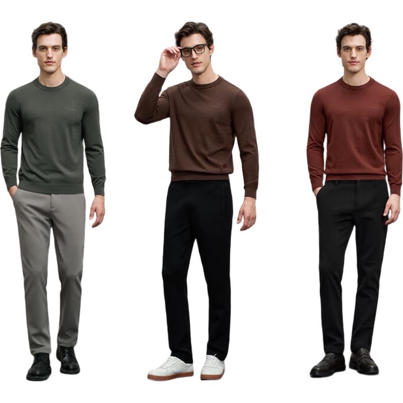 

EMZ Erdos Men s Cashmere Silk Blend Pullover Sweater 3XL