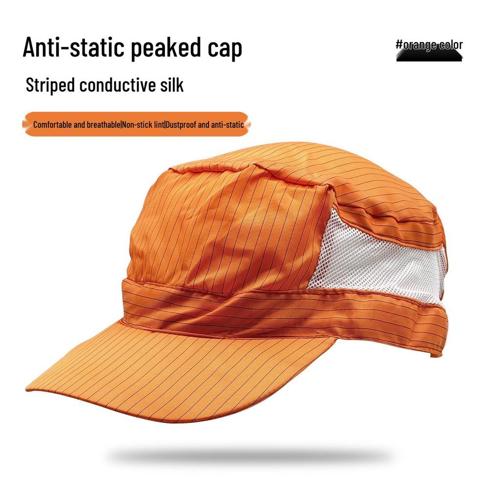 Unisex Anti-static Breathable Baseball Cap - Dustproof Workshop Hat