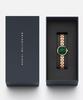 OROLOGIO DA DONNA DANIEL WELLINGTON Elan Lumine Malachite Oro Rosa 22mm DW00100721 + SCATOLA (zw522c)