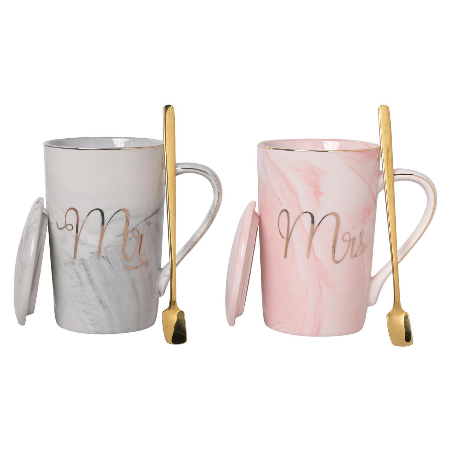 

Кружка для кофе, Свадебные подарки, Свадебный подарок для пар, Подарок для пары, Рождественские подарки, Набор из 2 кофейных кружек Мистер и Миссис