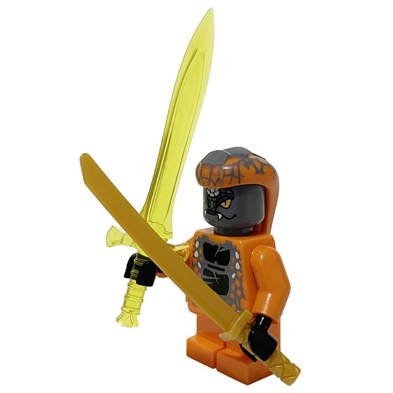 Ninja Warrior Superhero Doll With Weapon Single Building Block Assembly Toy