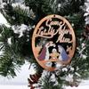Cross DIY Crafts Nativity Scene Pendants The Birth of Jesus Decorations Christmas Tree Ornaments