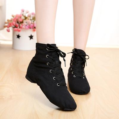 Soft Canvas Dámské Sportovní Jazz Dance Boty Šněrovací taneční boty Tenisky