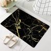 Marble Gold Vein Foil Modern Luxury Carpet Mat Rug Non Slip Easy Clean Home Decor for Bathroom Bedroom Entryway Door