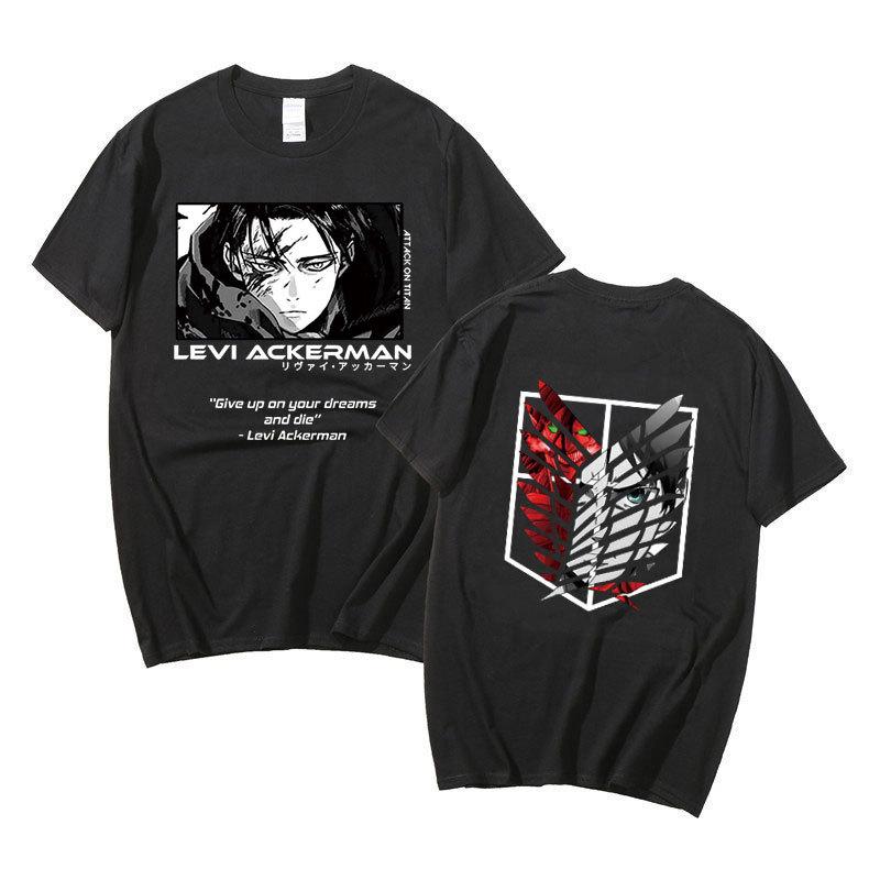 Japanese Anime T Shirt Scouting Legion Clothes Shingeki No Kyojin Tee Shirt Attack On Titan Giant Short-sleeve T-shir Unisex Women