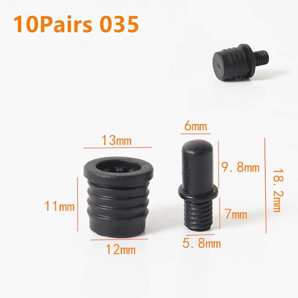 10Pairs Screw Clip Speaker Grill Pegs Kit DIY Plastic Audio Speaker Buckles Pin Type Ball Socket Net Cover Buckles