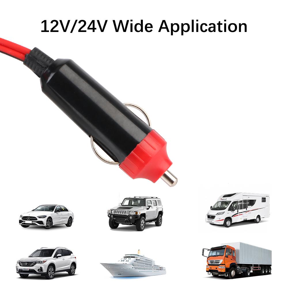 AC Sockets Power Adapter Converter USB Chargers With Switch Car Inverter Universal Quick Charging Cigar Lighter Socket DC 12V/24V To AC 110V/220V