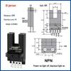 U-förmiger induktiver photoelektrischer Sensor EE-SX670/671/672A/673/674 mit Endschalter (NEIN, ES)