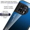 Verlaufende Farbe Handyhülle für OnePlus 11 5G Gehärtetes Glas PC TPU Kratzfeste Handyhülle