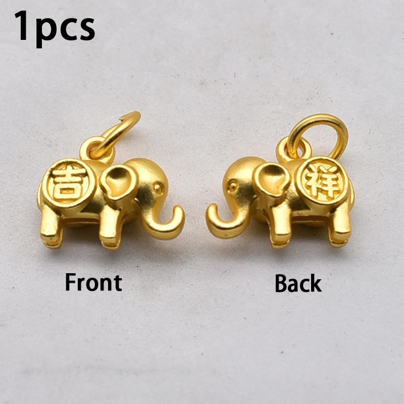 Elephant Metal Pendant Fashion Diy Earrings Bracelet Necklaces Pendants Accessories