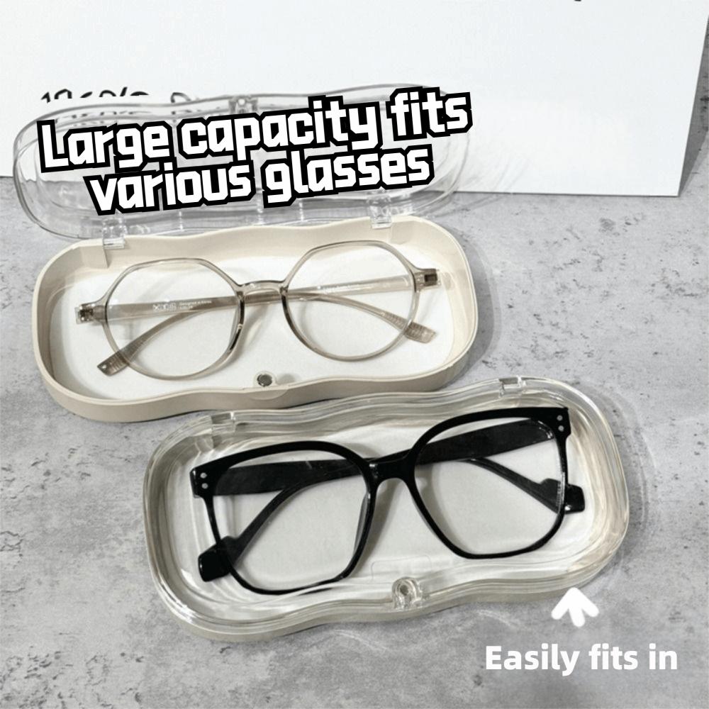 Ins Style Glasses Case Transparent Sunglasses Protective Case Portable Glasses Storage Box Student