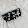 Capacity Large Portable Pen Bag Small Fresh Embroidery Daisy Makeup Style Bag