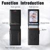 Men's High-Capacity Leather Card Holder with Automatic Pop-Up Mechanism