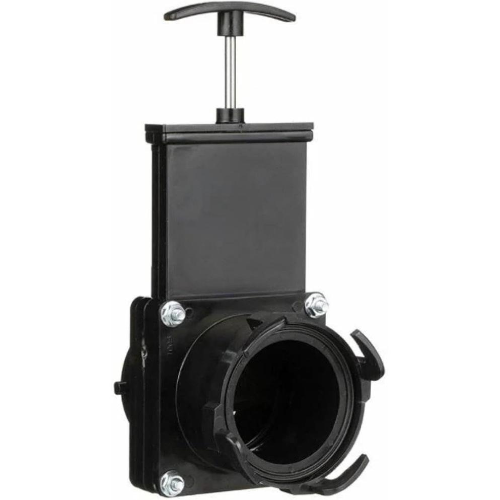 

T58 Twist-On Waste Valve Mess-Free Waste Valve Black For Valterra, 3inch diameter passage allows wastewater to flow free, RV Trailer Travel Camper