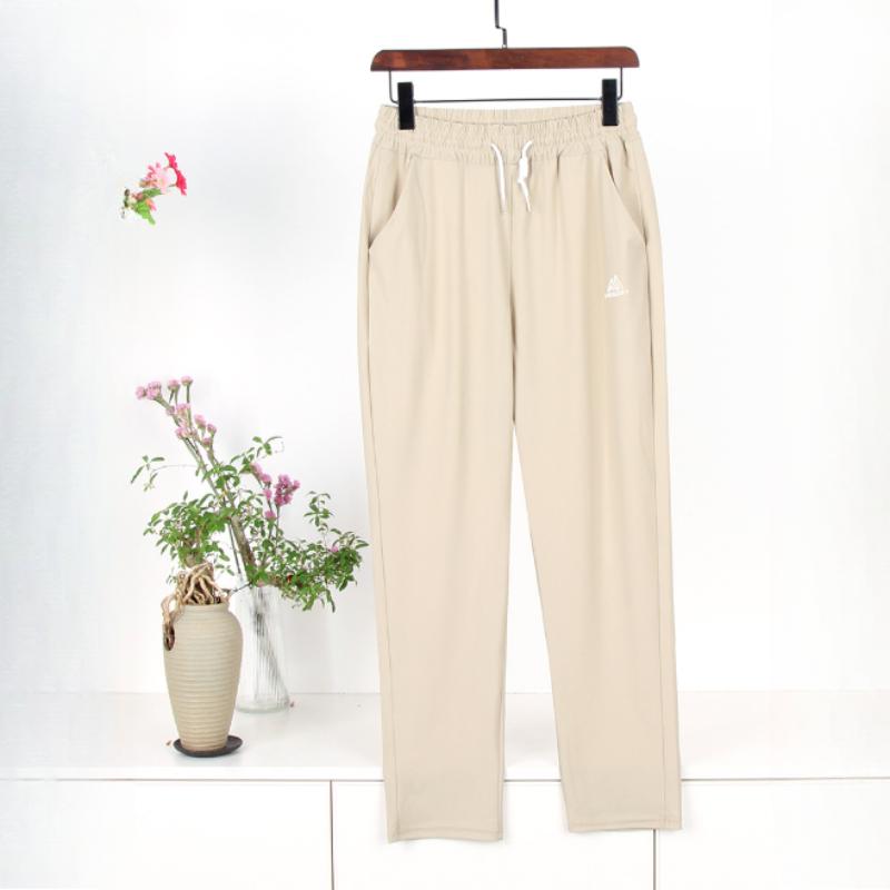 Summer Quick-drying Pants, Women's Thin Women's Pants, Ice Silk Sports Pants, Cool Pants, High-waist Casual Pants